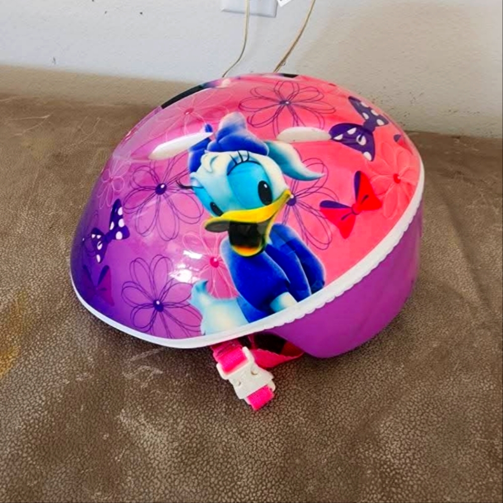 Pink and Purple Cartoon Character Helmet